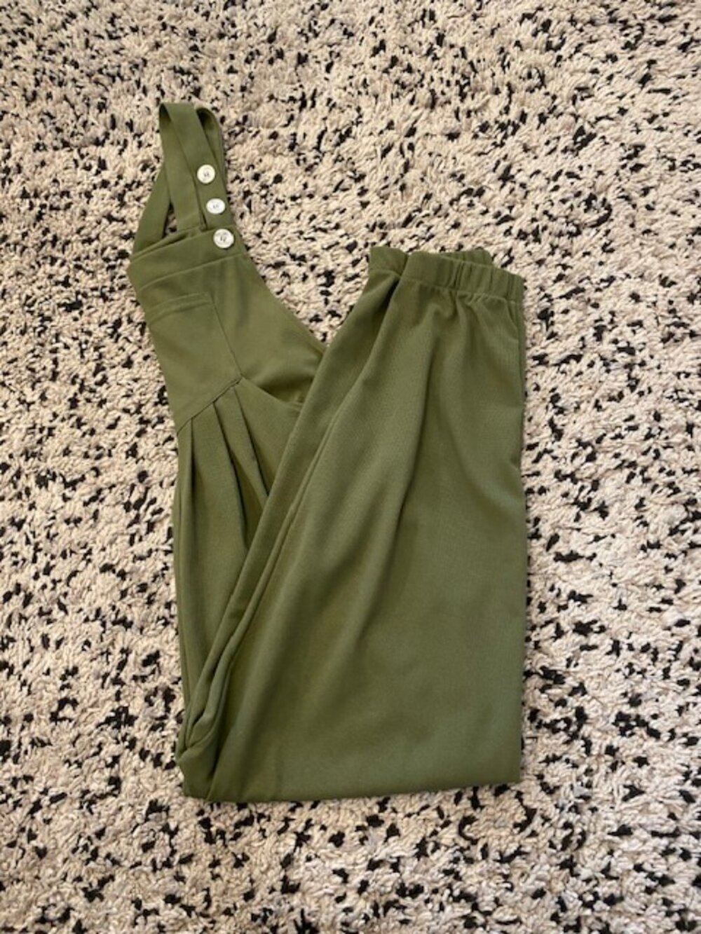 Halara Jogger Romper Dungarees all in one green NWOT Size XS - Picture 14 of 14